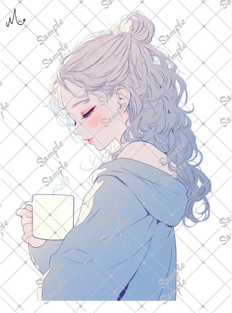 オリジナル人物ステッカー - 貼紙 - 紙 