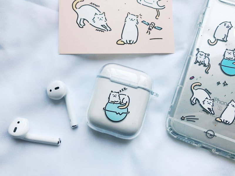 Spacecat miumiu Airpods Case - หูฟัง - พลาสติก สีดำ