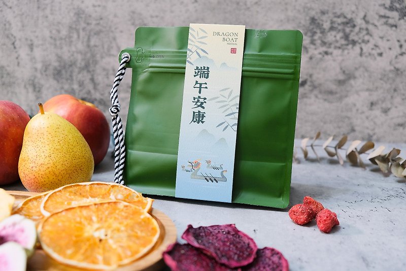 [Heguo] Dragon Boat Festival Lanyard Comprehensive Dried Fruit Lucky Bag - Dried Fruits - Other Materials White