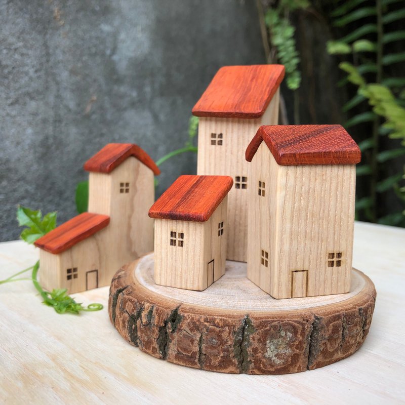 小木屋 原木 巴掌小屋 療愈小屋 - 擺飾/家飾品 - 木頭 多色