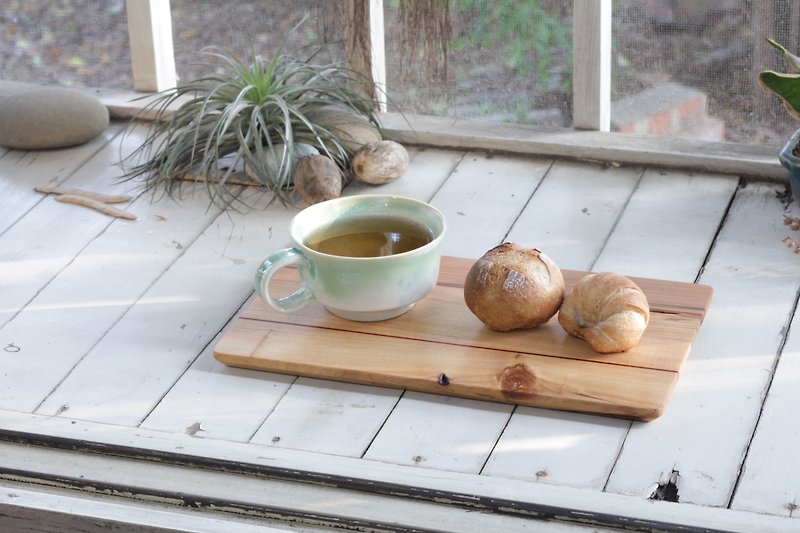 Handmade wooden tray tray / Vietnamese elm, African rosewood - Small Plates & Saucers - Wood Brown