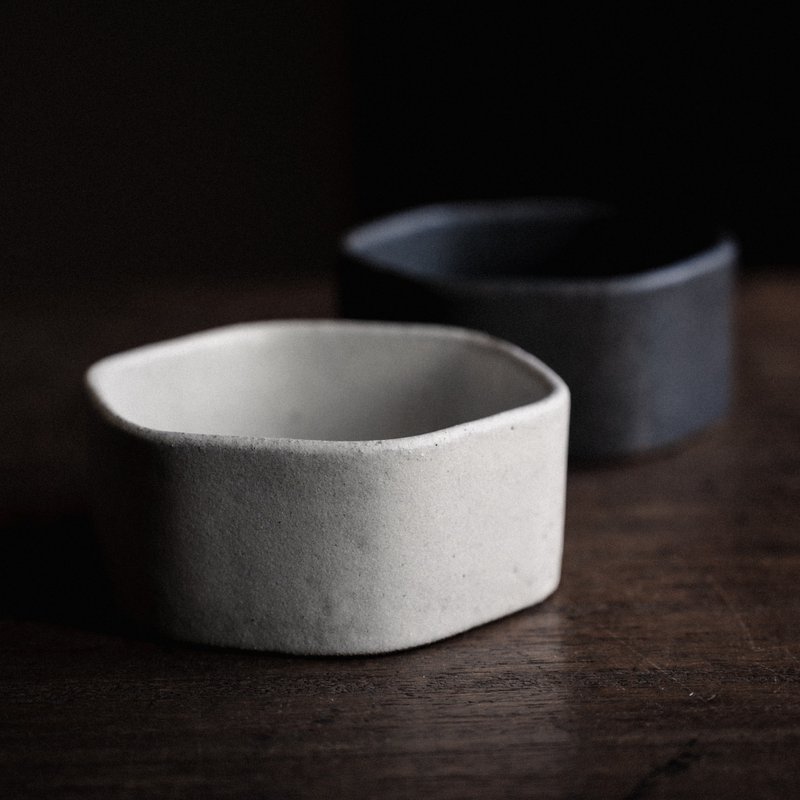 六角淺杯  踏雪 - 碗 - 陶 