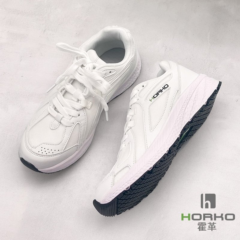 [HORKO] Grounding and grounding comfortable shoes-white - รองเท้าลำลองผู้หญิง - วัสดุอื่นๆ ขาว