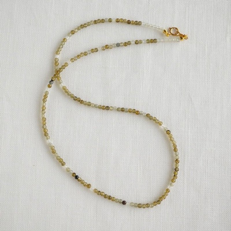 labradorite bead necklace 40cm [OP764] - Necklaces - Gemstone 