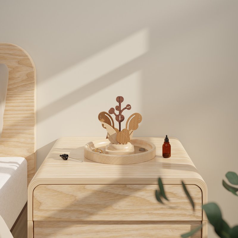 Island Floral Scent - Diffuser Storage Tray / Solid Wood - น้ำหอม - ไม้ หลากหลายสี