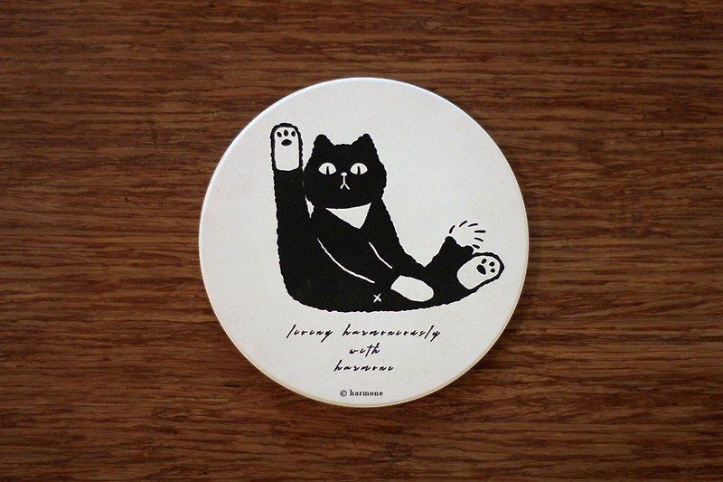 Ceramic Coaster | Cat - Dining Tables & Desks - Pottery 