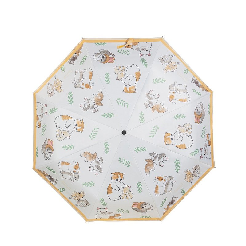 【MOFUSAND】MoFUSAND SPF50+ Vinyl Automatic Umbrella-Mao Rabbit Yellow - Umbrellas & Rain Gear - Other Materials Yellow