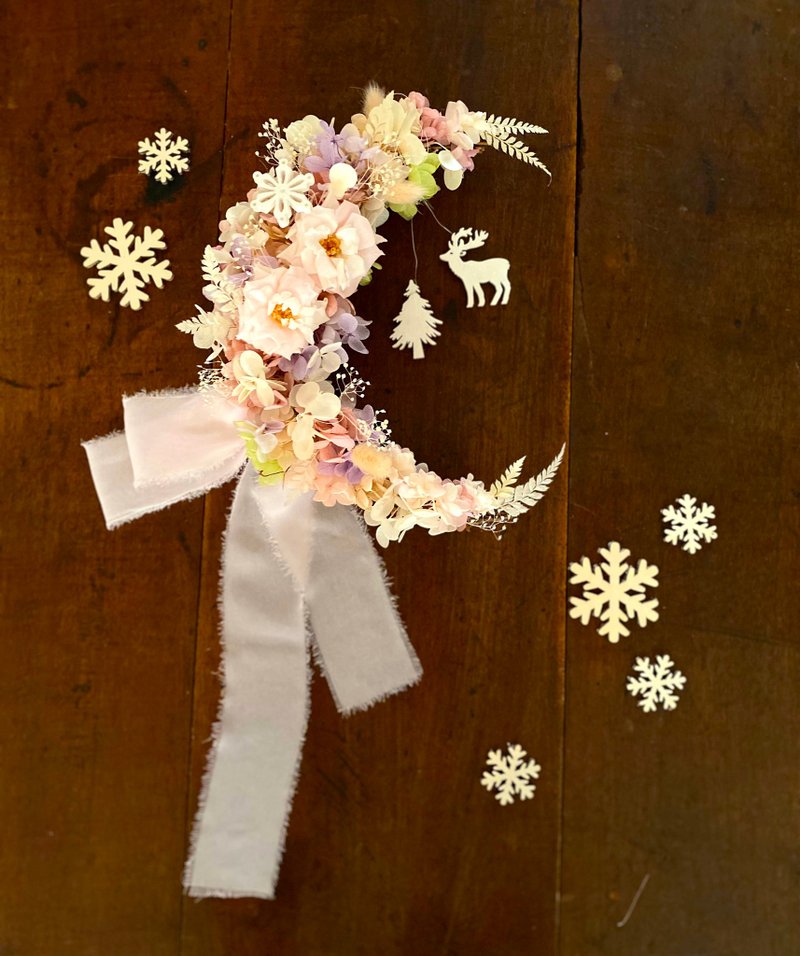 Masako 月形聖誕掛飾 永生花 限量 - 擺飾/家飾品 - 植物．花 