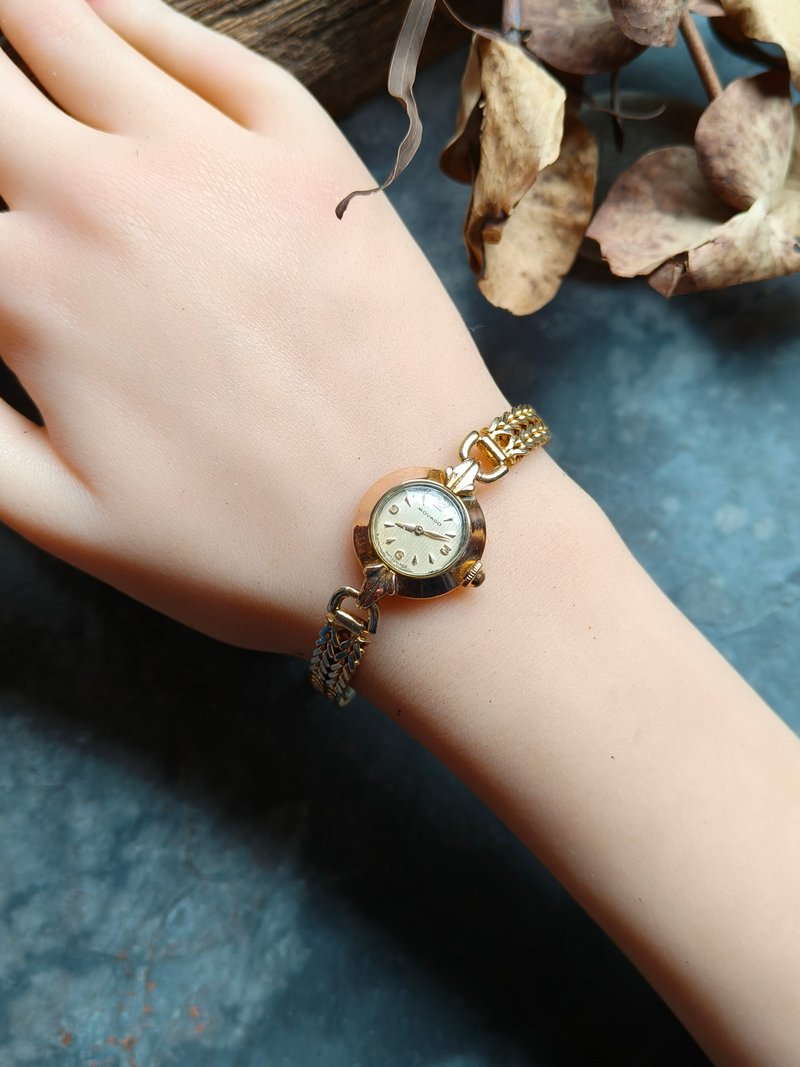 美品MOVADO 古董錶 機械手上鍊錶 - 女錶 - 其他金屬 金色
