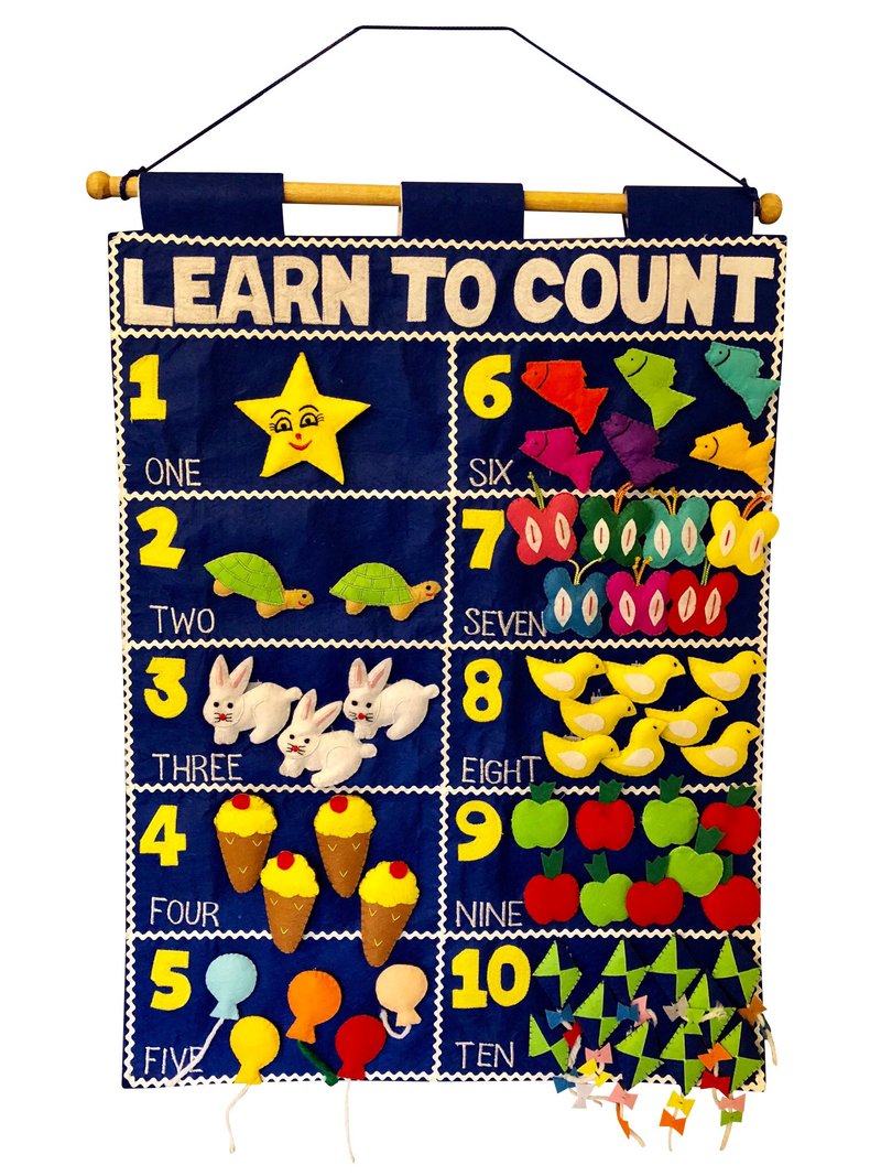 Learn to Count Chart - ของเล่นเด็ก - วัสดุอื่นๆ สีน้ำเงิน