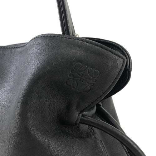 日本直送 名牌中古包 】LOEWE ロエベ フラメンコノット アナグラム レザー 巾着 ドローストリング ショルダーバッグ ブラック n5tvet -  ショップ VintageShop solo ショルダーバッグ - Pinkoi