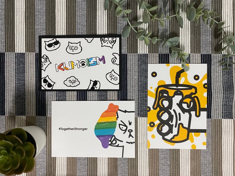 Postcard│Rainbow│Kumoism - Cards & Postcards - Paper White