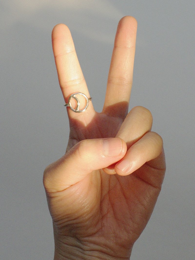 SOULNAR peace silver ring - General Rings - Silver 