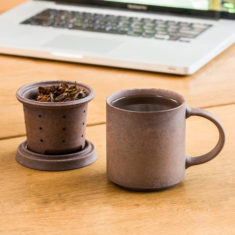 Fujitsutang│T-MUG Rock Mine Mug - แก้วมัค/แก้วกาแฟ - ดินเผา สีนำ้ตาล