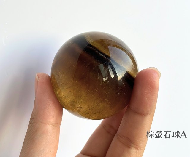 天然水晶原石置物】茶石玉/大・中・小オプション - ショップ EnJoyce