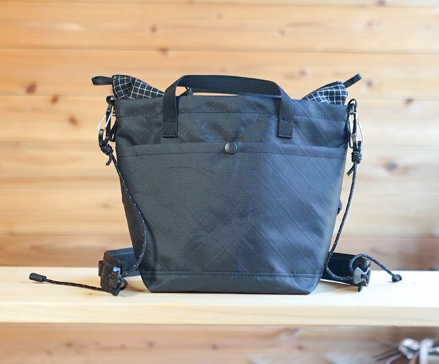 ECOPAK・Black【ちびハイカーサコッシュ・S】/登山・ハイキング
