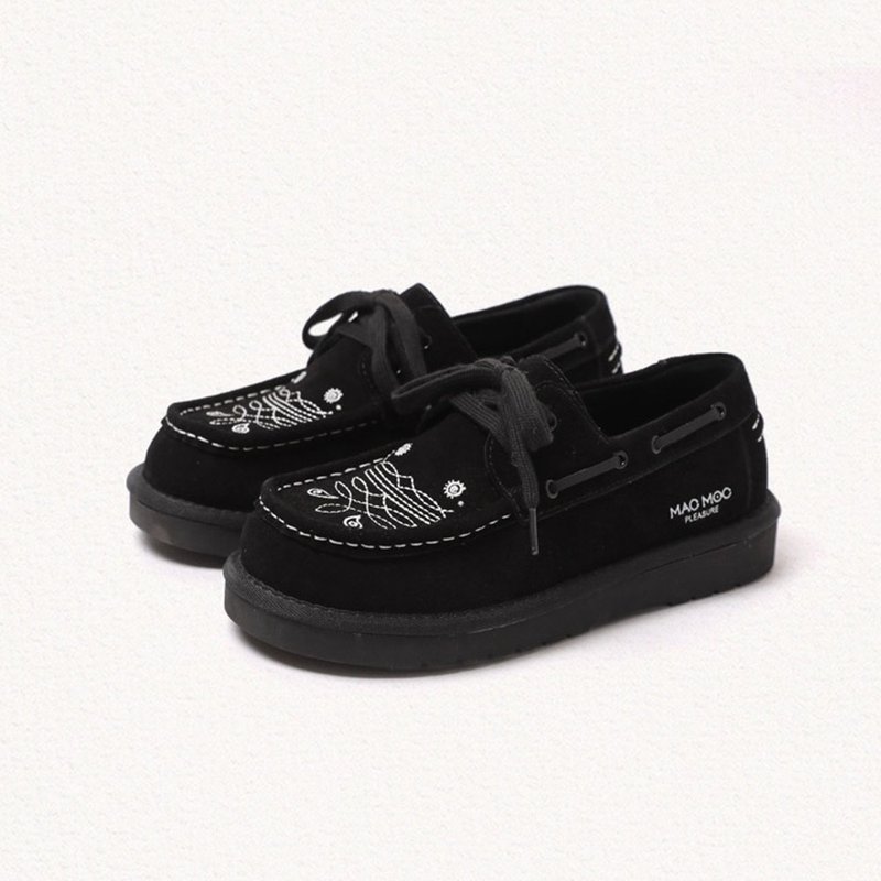 PRE-ORDER韓國品牌 MACMOC Moca 混天然牛皮車線樂福鞋 Black - 其他 - 其他材質 
