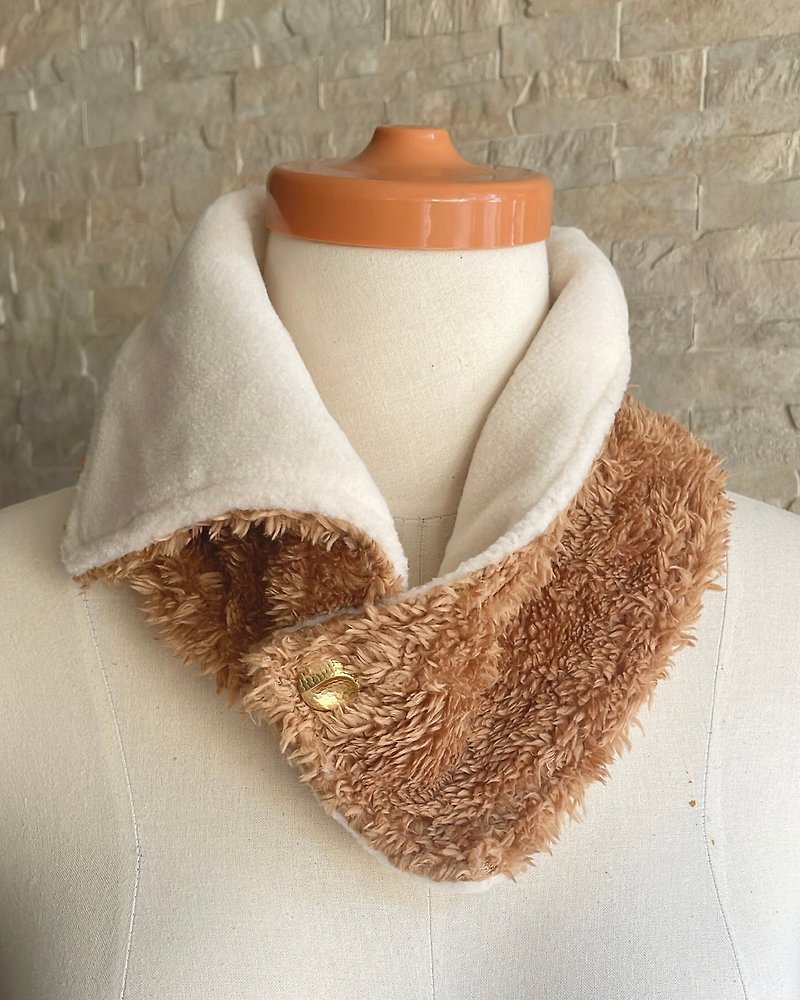 Nimeilong negative ion scarf/Neferu/machine washable/mocha - Knit Scarves & Wraps - Polyester Brown