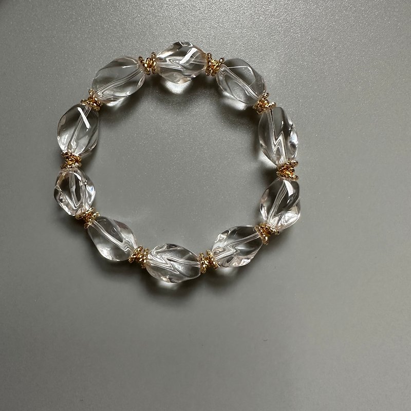 White crystal. crystal bracelet. free shipping - Bracelets - Crystal 