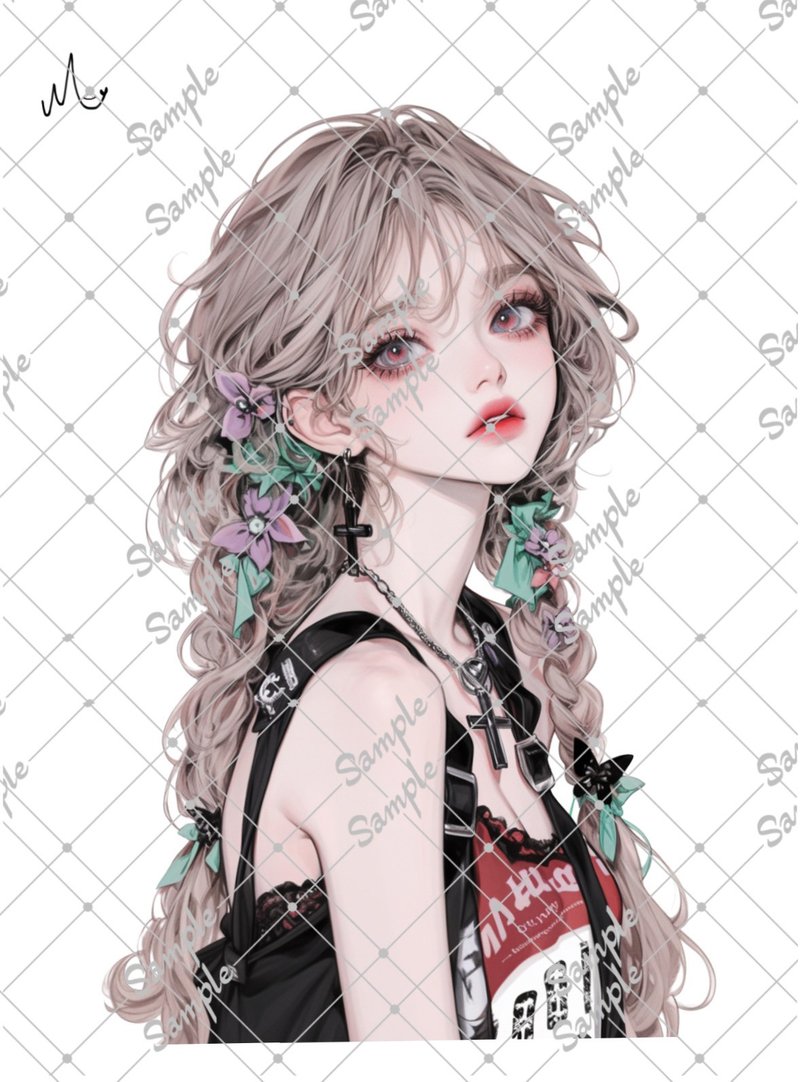 オリジナル人物ステッカー - 貼紙 - 紙 