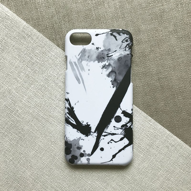 Modern abstract ink. Matte Case( iPhone, HTC, Samsung, Sony, LG, OPPO) - Phone Cases - Plastic Black