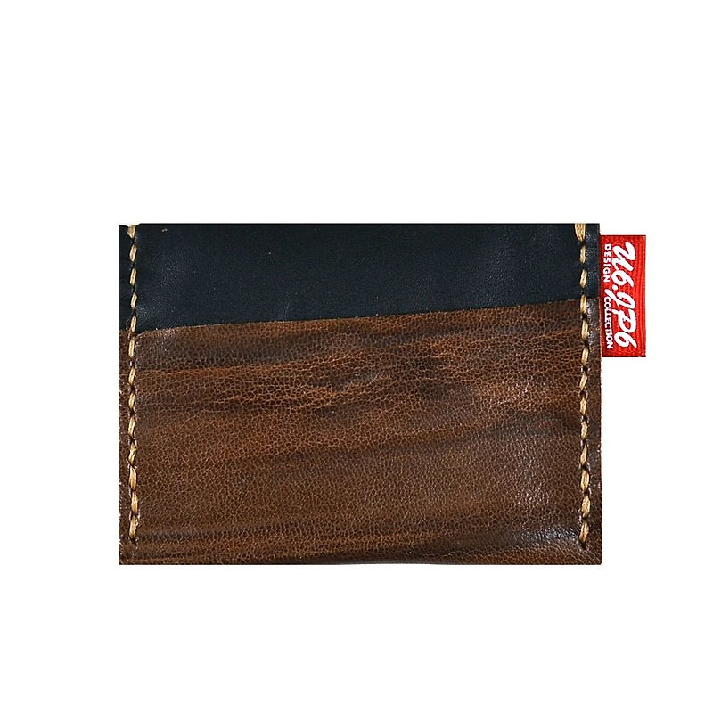 [U6.JP6 Handmade Leather Goods]-Hand-stitched imported cowhide universal card holder / leisure card holder / credit card holder (suitable for both men and women) - Other - Genuine Leather 