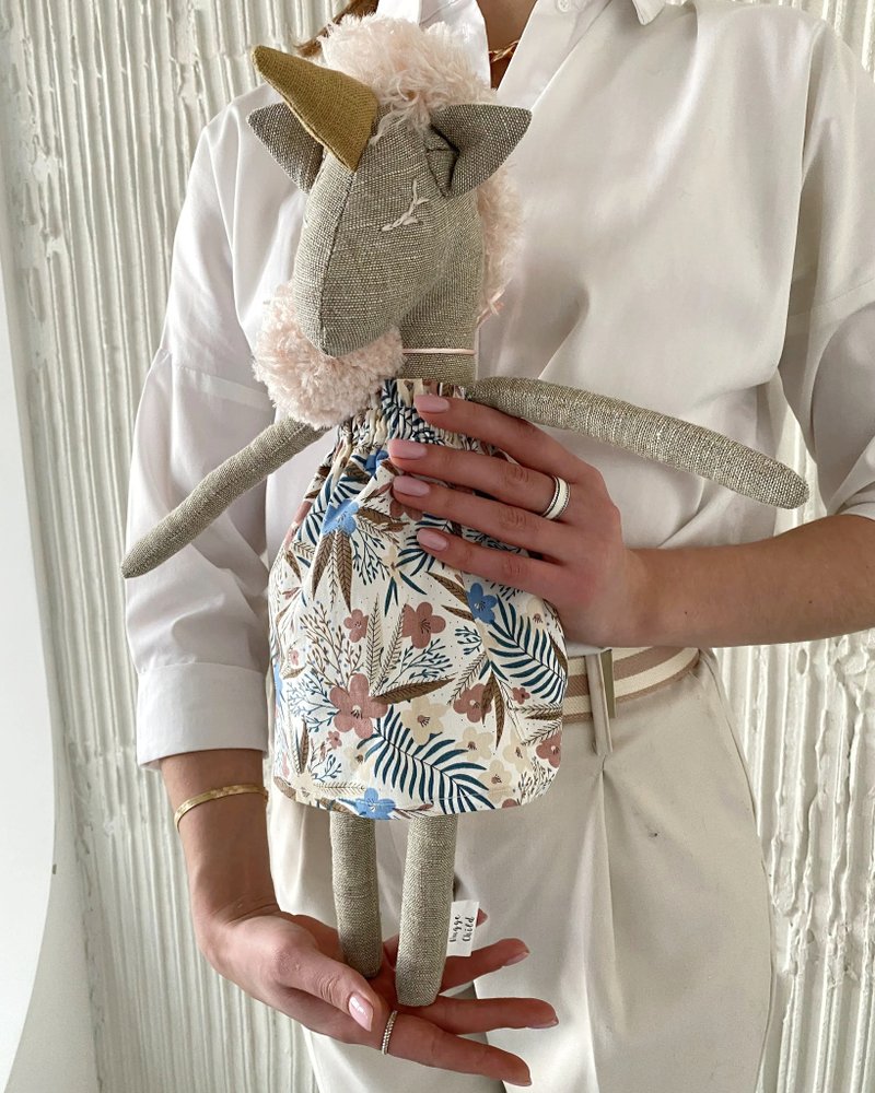Stuffed Unicorn Plush for baby girls, Baby Soft Toy, Unicorn Nursery Décor - 寶寶/兒童玩具/玩偶 - 環保材質 灰色