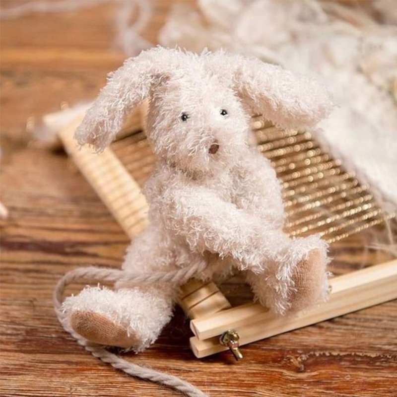 法國 Moulin Roty 抱抱長耳兔 - 寶寶/兒童玩具/玩偶 - 其他材質 綠色