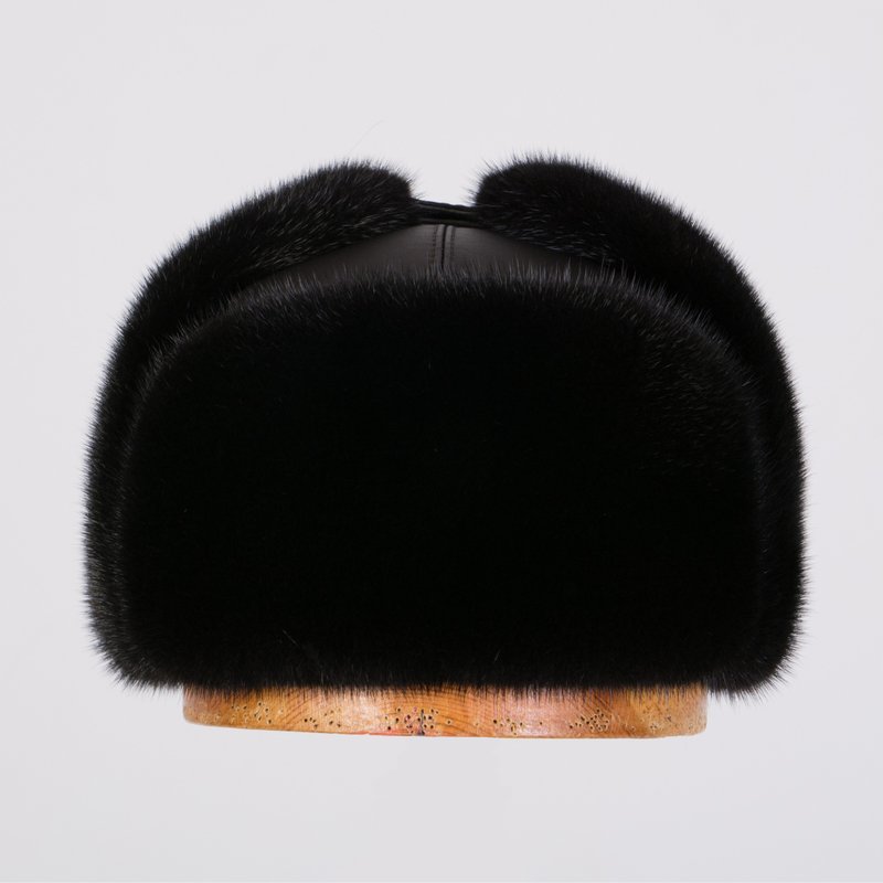 Men Fur Hat Winter Real Fur Hat Russian Fur Hat Ushanka Hat Earflap Fur Hat - 帽子 - 羊毛 咖啡色