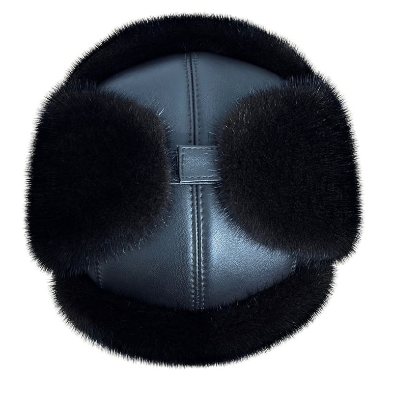 メンズ ファーハット 冬用 本革ハット ロシアンファーハット ウシャンカハット イヤーフラップ ファーハット - 帽子 - ウール ブラウン