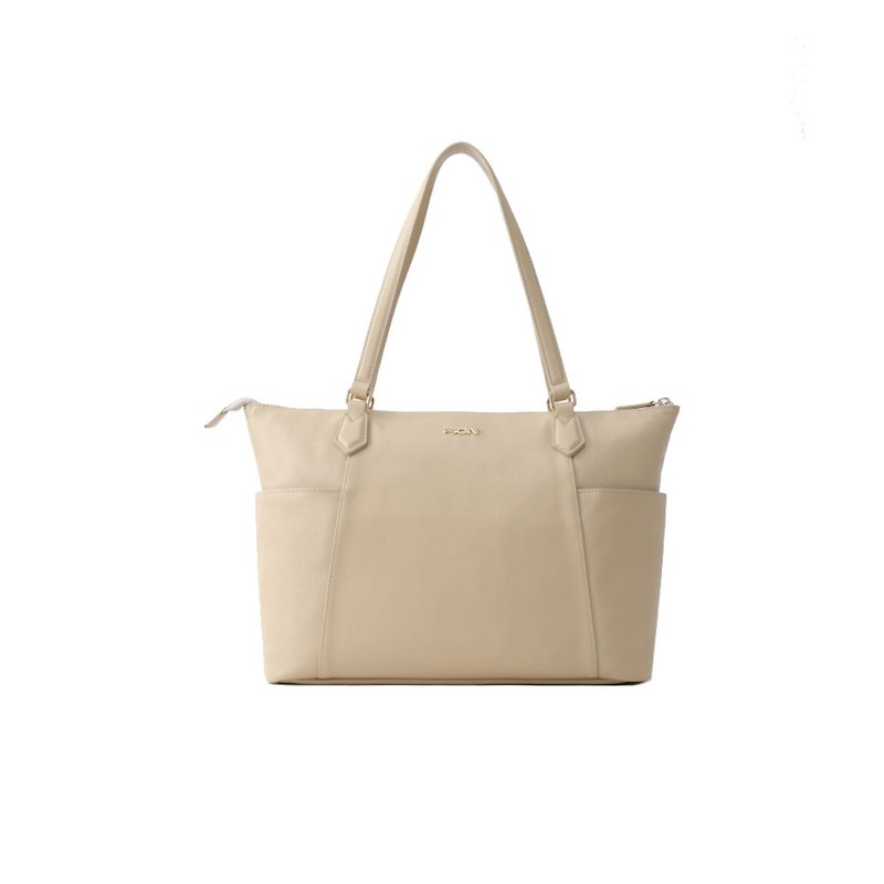 Rocky Leather Top Handle Bag - Handbags & Totes - Genuine Leather Khaki