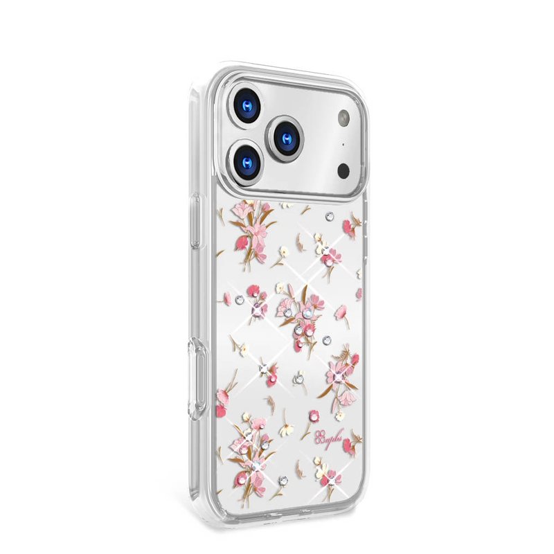 iPhone 17/16/15/14/13/12/11 輕薄軍規防摔彩鑽殼-小清新-蘆莉草 - 手機殼/手機套 - 其他材質 多色