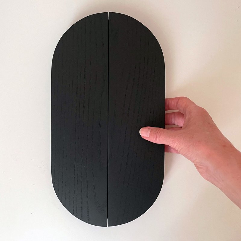 Black Long Cabinet Handle, Wooden Black Handle - 其他家具 - 木頭 黑色
