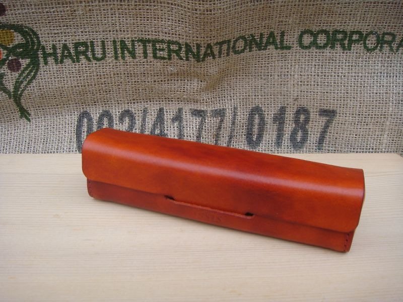 ISSIS-High-quality handmade minimalist vegetable-tanned leather three-dimensional pencil case/pen case - กล่องดินสอ/ถุงดินสอ - กระดาษ หลากหลายสี