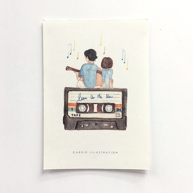 Postcard / Lean on me now - Cards & Postcards - Paper White