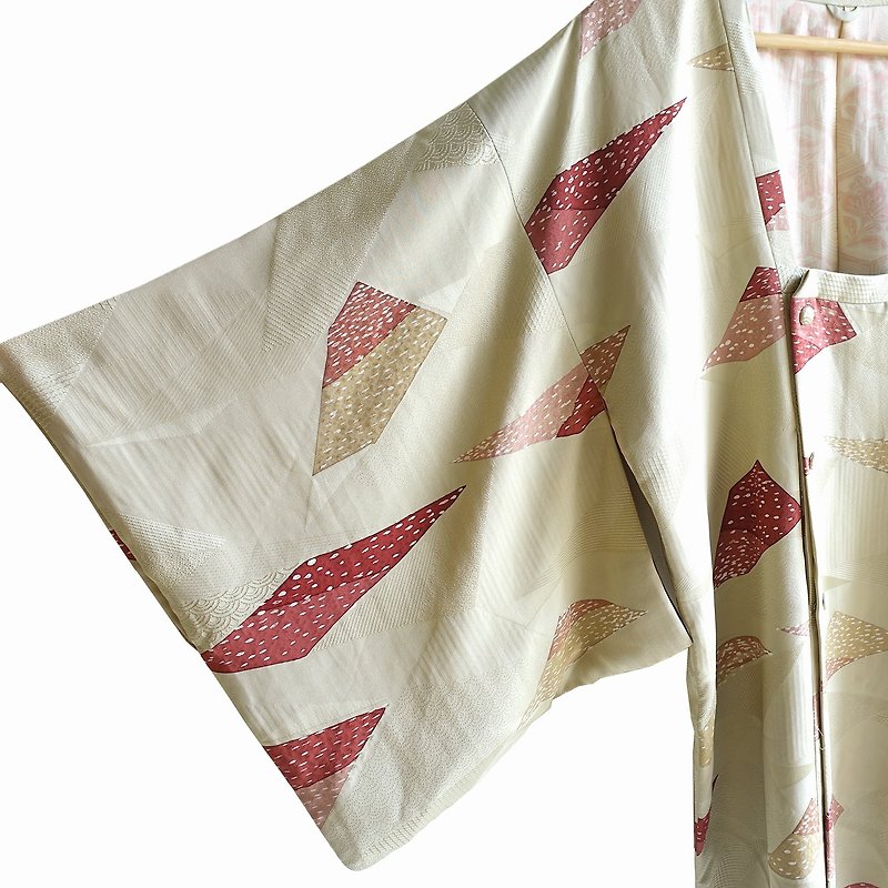 │Slowly│Japanese antique-light kimono long coat P13│ vintage.vintage.vintage.literary. - เสื้อแจ็คเก็ต - วัสดุอื่นๆ หลากหลายสี
