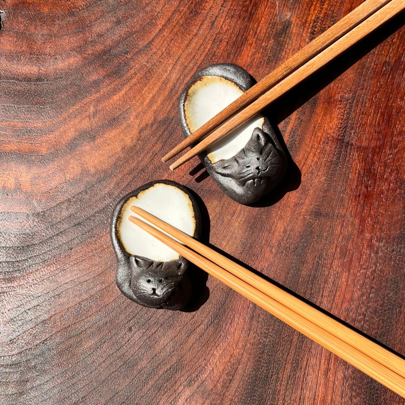 左思與右想 / 筷架 / 陶 / 2入組 - 筷子/筷架 - 陶 白色