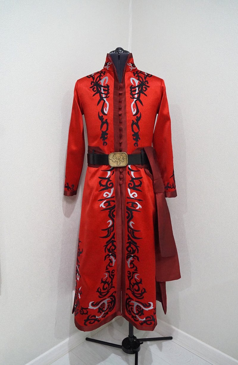 Grisha Corporalki Heartrender Palace red kefta - inspired by Shadow and Bone - 男夾克/外套 - 其他材質 紅色