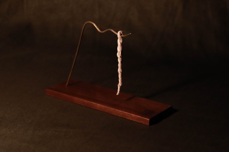 [Yinshan Rope Incense Holder—Walnut] Incense | Rope Incense | Black Walnut | Bronze - น้ำหอม - ทองแดงทองเหลือง สีทอง