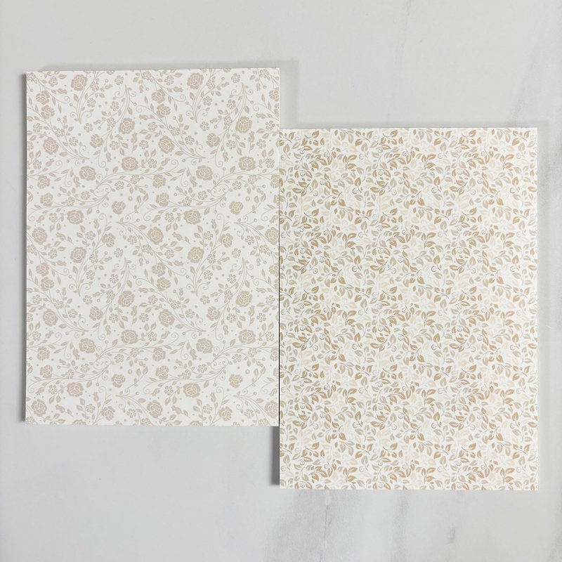 Delicate floral paper - กระดาษโน้ต - กระดาษ 
