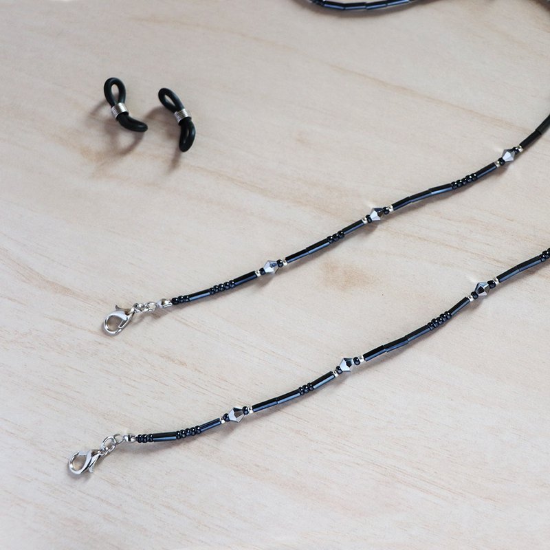 Secret Universe丨Mask Chain Glasses Chain Necklace Headphone Chain Fashion Accessories-Night Gray - อื่นๆ - วัสดุอื่นๆ สีเทา