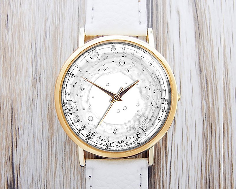 Bubble Water-Ladies' Watches/Men's Watches/Unisex Watches/Accessories【Special U Design】 - นาฬิกาผู้ชาย - โลหะ ขาว