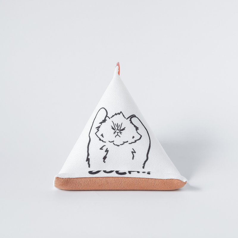 Triangular Phone Holder - World-weary Persia - Phone Stands & Dust Plugs - Cotton & Hemp White