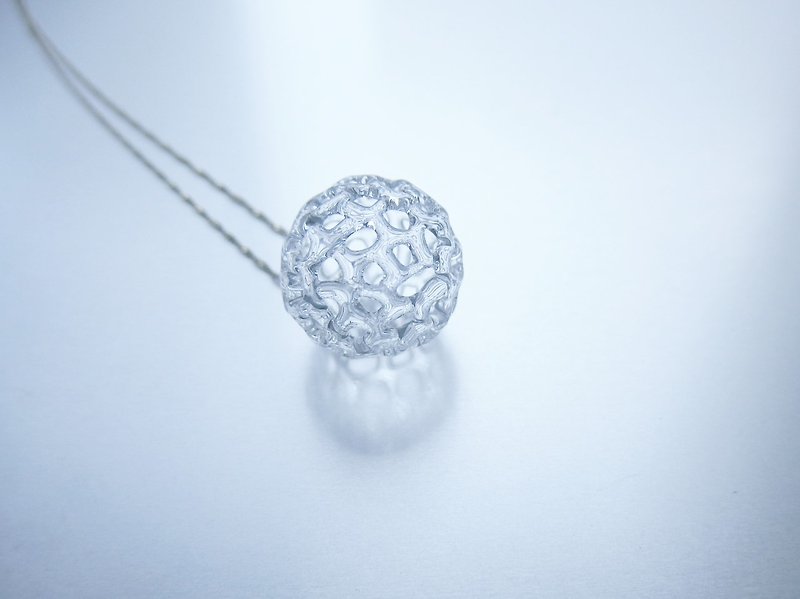 Dentelle ball Necklace M - Necklaces - Glass Transparent