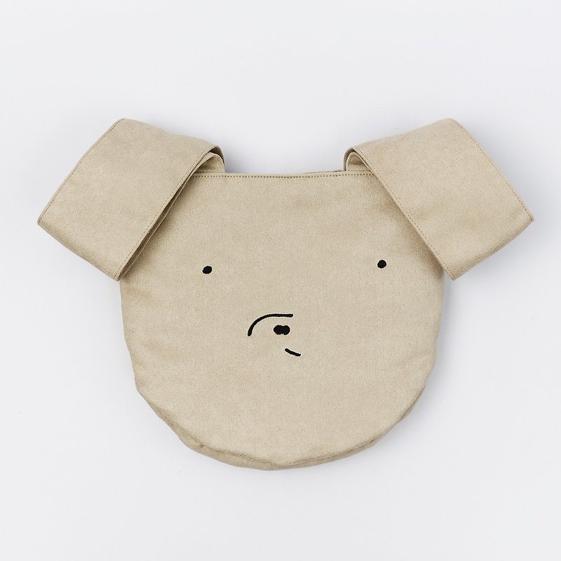 Puppy Ear Bag/Wrist Bag | Taipei Zoo Joint - 3% as animal conservation funds - Handbags & Totes - Other Materials Khaki
