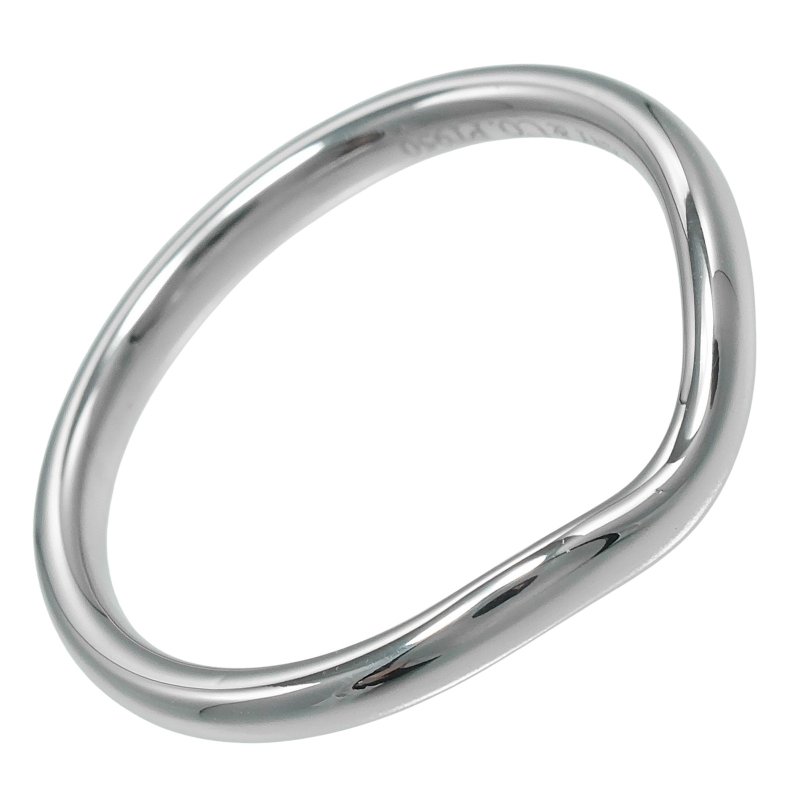 【日本直送】ティファニー リング カーブドバンド 12号 指輪 2mmモデル Pt950プラチナ 約3.6g TIFFANY&Co.【中古】Aランク - 戒指 - 貴金屬 銀色