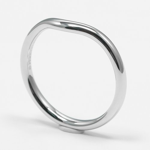 Direct from Japan] Tiffany Ring Curved Band Size 12 Ring 2mm