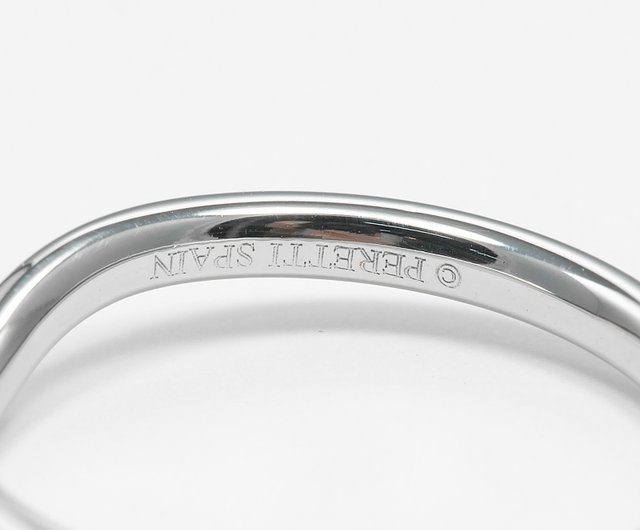 Direct from Japan] Tiffany Ring Curved Band Size 12 Ring 2mm