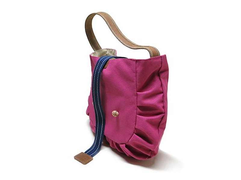 Elephant Bag ~ FeiFei ~ Pink ~ M - Messenger Bags & Sling Bags - Cotton & Hemp Pink