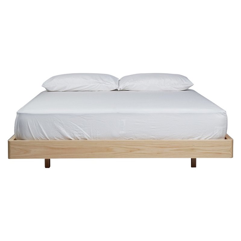 Sunset double solid wood bed frame 6*6.2 feet [Gebengen Series] WRBS017R - เฟอร์นิเจอร์อื่น ๆ - ไม้ 